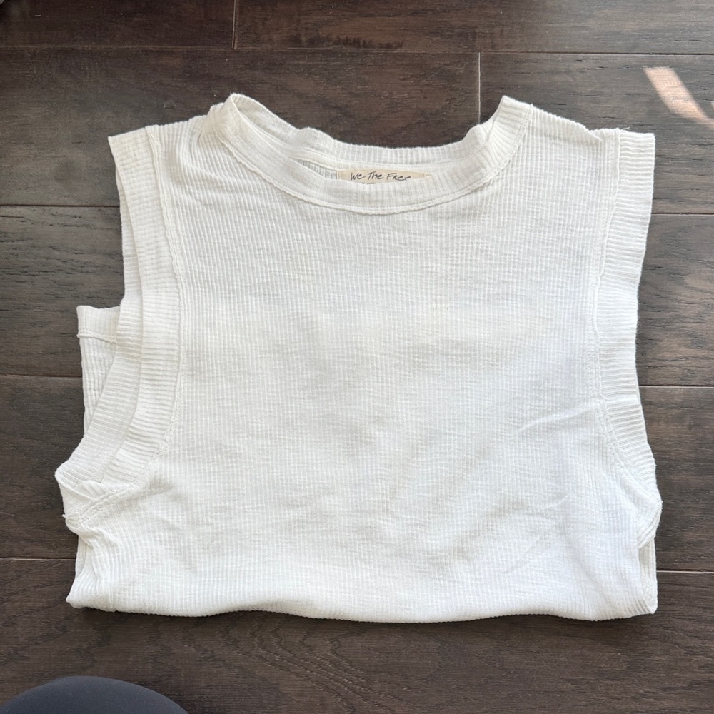 FP Movement by Free People White Sleeveless Muscle Tee